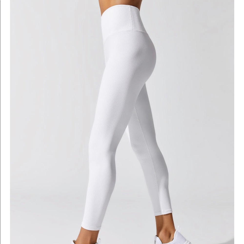 Carbon 38 Ribbed Regular Rise 7/8 Leggings